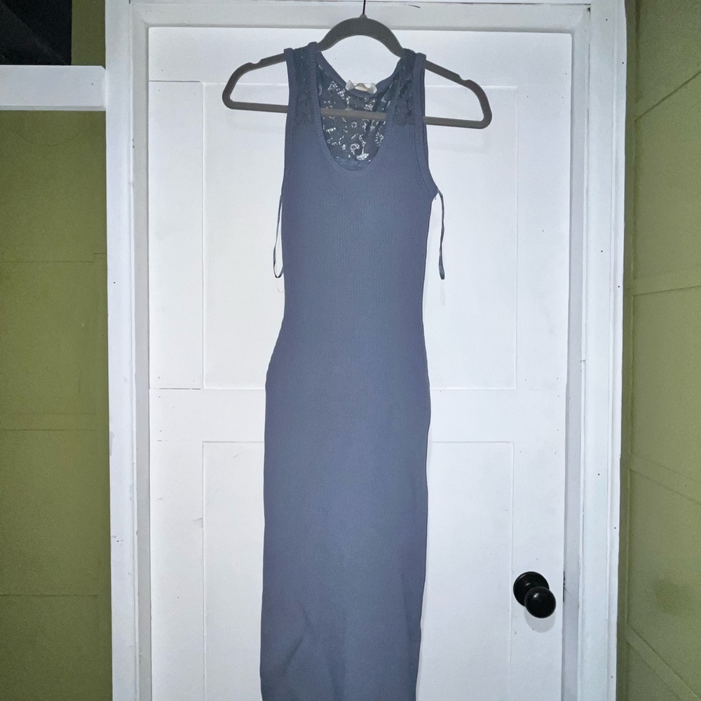 Michael Kors NWT MIDI Bodycon Blue Dress